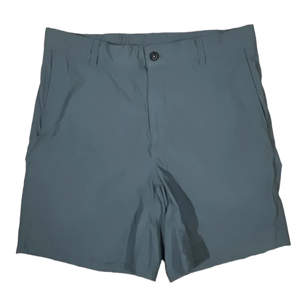 North Face Shorts Mens 34 Chino Casual Outdoors Hiking Pockets Blue Stretch Camp